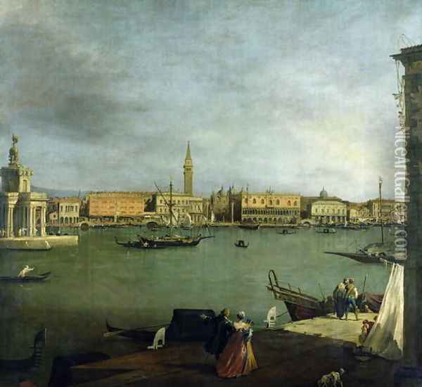 The Bacino di San Marco Looking North Oil Painting - (Giovanni Antonio Canal) Canaletto