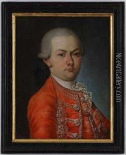 Portrait De Gentilhomme Oil Painting - Jens Juel