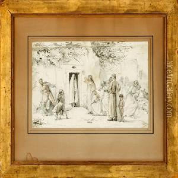 The Resurrection Oflazarus Oil Painting - Carl Bloch