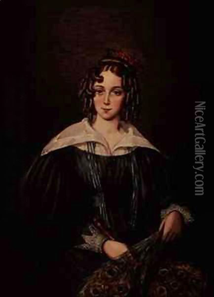 Miss Mary Kirby of Castle Howard Inn, Yorkshire Oil Painting - Mary Ellen Best