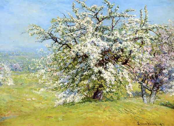Blooming Meadows Oil Painting - John Joseph Enneking