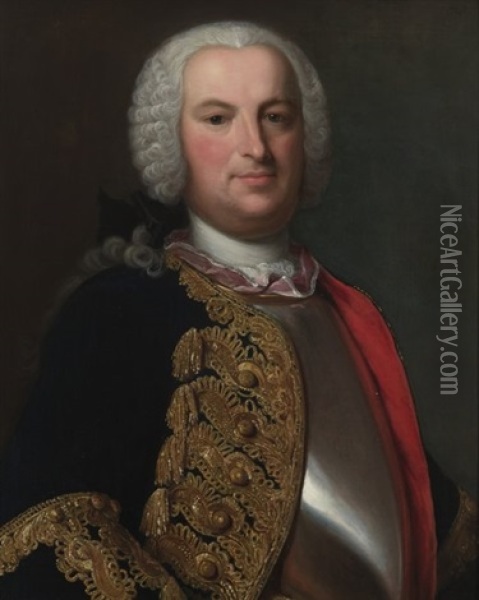 Portrait Des Johann Bernhard Kilchberger Oil Painting - Johann Rudolf Daelliker