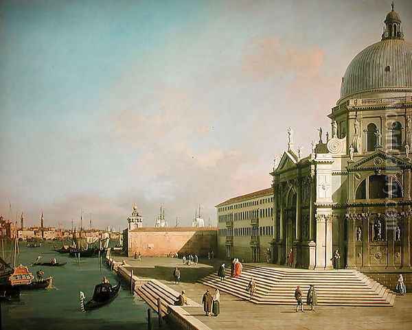 The Grand Canal Oil Painting - (Giovanni Antonio Canal) Canaletto