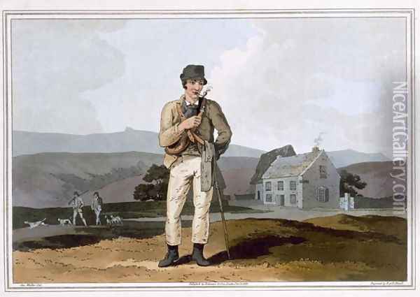 The Moor Guide, engraved by Robert Havell the ELder, published 1814 by Robinson and Son, Leeds Oil Painting - George Walker