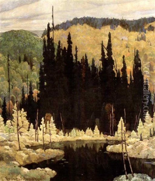 Autumn, Algoma Oil Painting - Francis Hans Johnston