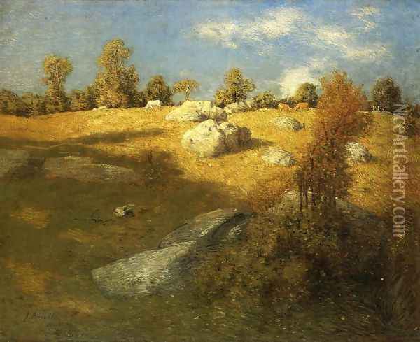 Upland Pasture Oil Painting - Julian Alden Weir