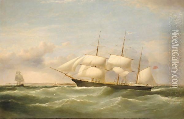 The Barque Naparima Outward Bound Off Deal Oil Painting - Samuel Walters
