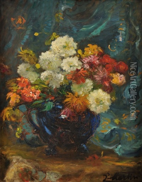 Bouquet De Fleurs Oil Painting - Jacques Martin