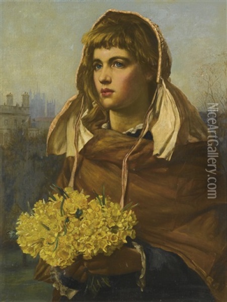 Fresh Flowers From The Country Oil Painting - Valentine Cameron Prinsep