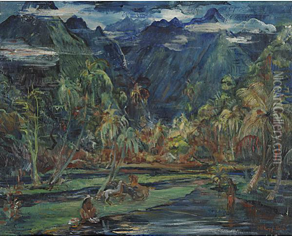 Tahiti Oil Painting - Maxim Kopf