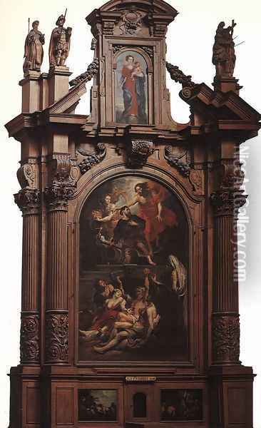 St Roch Altarpiece Oil Painting - Peter Paul Rubens