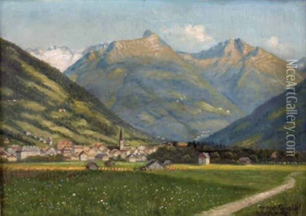 Hofgastein Oil Painting - Hermann Klingsboegl