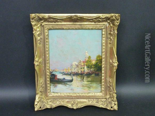 L'ile Saint Michel, Venise  Oil Painting - Raymond Allegre