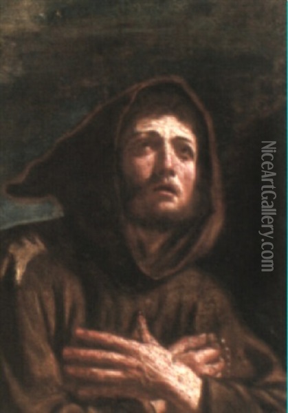 Saint Francis Oil Painting -  Guercino