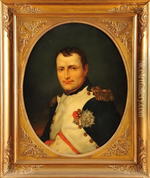 Portrait De Napoleon 1er En Uniforme De Colonel Des Grenadiers De La Garde Oil Painting - A. Kuebler