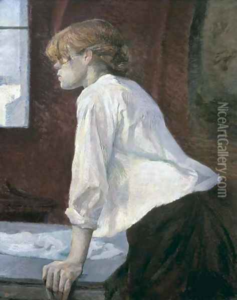 La blanchisseuse Oil Painting - Henri De Toulouse-Lautrec