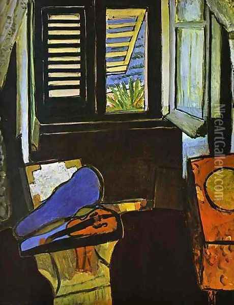 Interior With a Violin Oil Painting - Henri Matisse