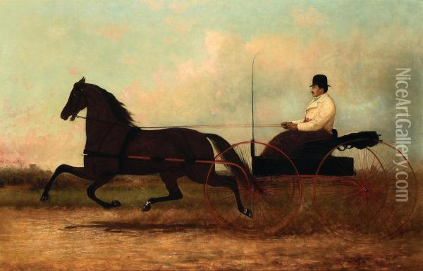Chariot Oil Painting - Henry Collins Bispham