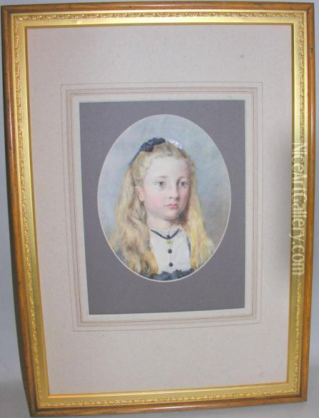 Victorian Girl Oil Painting - John Reed Dickinson
