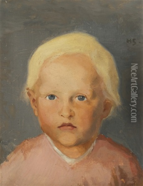 Flaxen-haired Boy Oil Painting - Helene Sofia Schjerfbeck