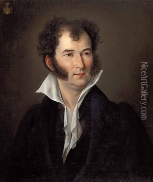 Portrait Von Gottfried Von Sandt Oil Painting - Christian Mende