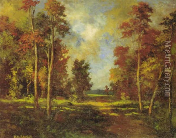 Afternoon Landscape Oil Painting - Henry Ward Ranger