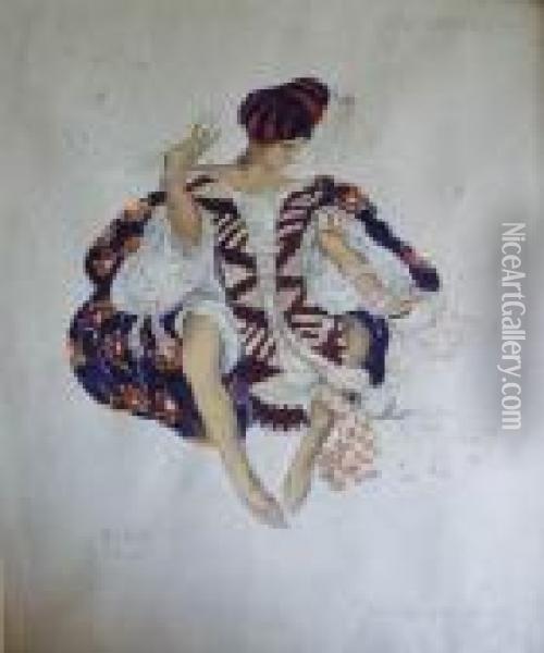 Costume De Danseur Juif Pour Le Ballet De Cleopatre Oil Painting - Lev Samoilovich Bakst