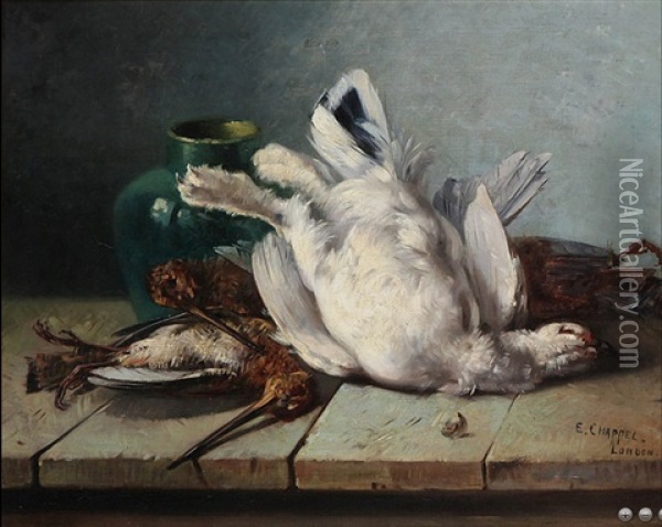 Nature Morte Avec Volaille Oil Painting - Edouard Chappel