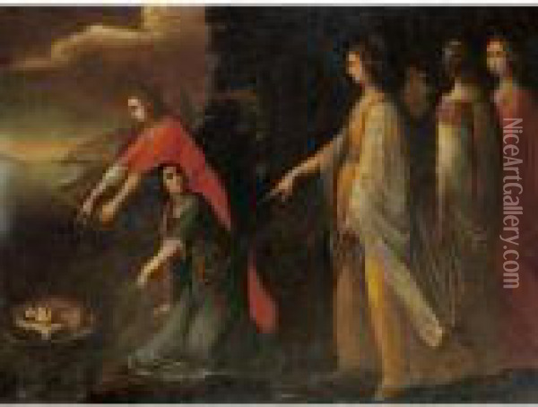 Ritrovamento Di Mose Oil Painting - Jacopo Bassano (Jacopo da Ponte)