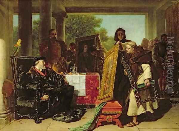 Emperor Charles V 1500-58 at the Convent of Yuste Oil Painting - Alfred Elmore