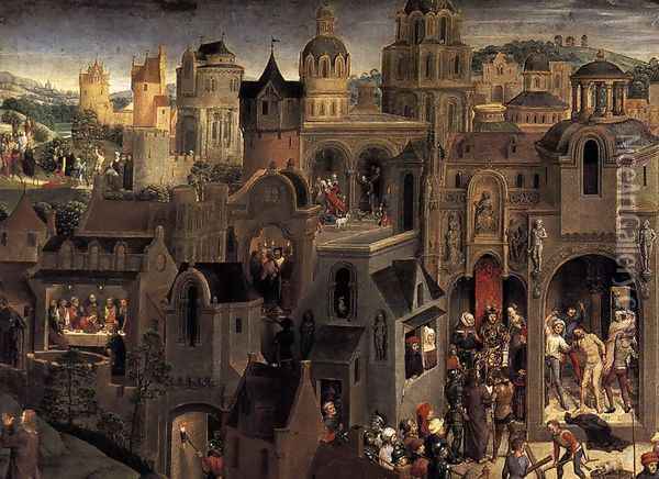 Scenes from the Passion of Christ (detail-2) 1470-71 Oil Painting - Hans Memling