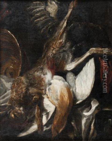 Nature Morte Au Gibier. Oil Painting - Jan Fyt