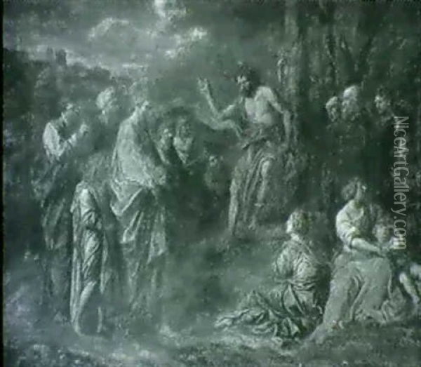 La Predication De Saint Jean Baptiste Oil Painting - Jean-Baptiste Corneille