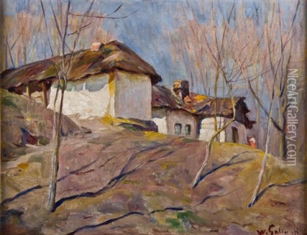 Jesien Oil Painting - Wladyslaw Mikhailovitch Galimski
