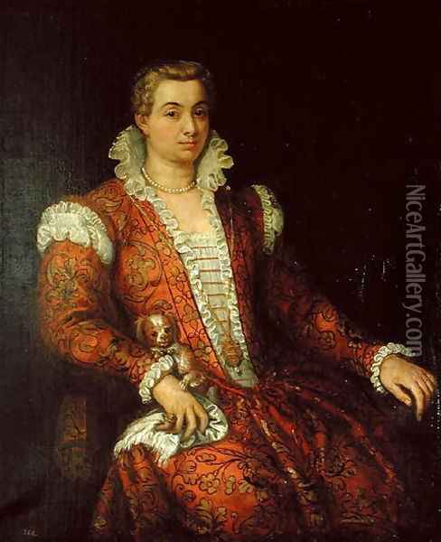 Portrait presumed to be Livia Colonna Oil Painting - Paolo Veronese (Caliari)