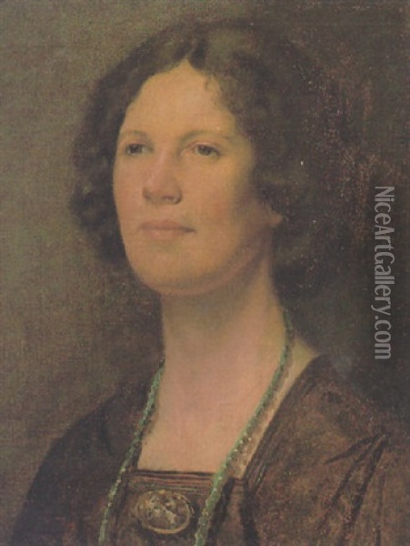 Portrait Of Dorothy Hutton Oil Painting - Francis Ernest Jackson