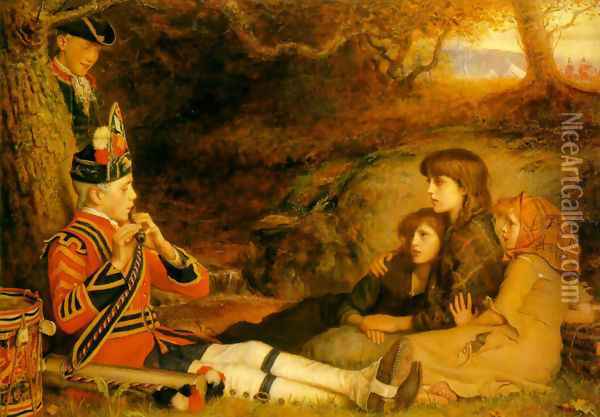 The Piper Oil Painting - Sir John Everett Millais