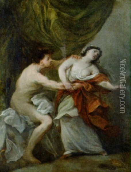Tarquinio E Lucrezia Oil Painting - Alessandro Gherardini