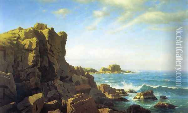 Nahant Rocks Oil Painting - William Stanley Haseltine