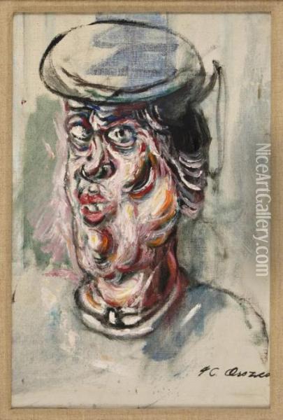 Mujer Con Boina Oil Painting - Jose Clemente Orozco