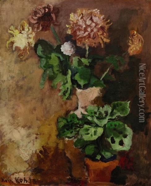 Blumenstillleben Oil Painting - Robert Kohl