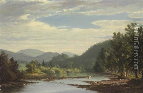 West Branch Of The Delaware River Oil Painting - Sanford Robinson Gifford