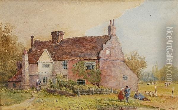 Old Cottage Near The Sea At Margate Oil Painting - Samuel Standige Boden