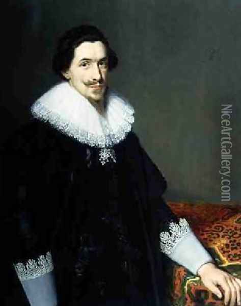 Portrait of Mr van Voorst Oil Painting - Paulus Moreelse