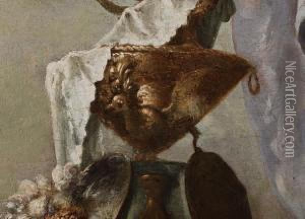 La Clemenza Di Scipione ( Die Milde Des Scipio) Oil Painting - Francesco Zugno