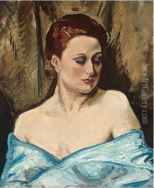 Jeune Femme Oil Painting - Emile-Othon Friesz