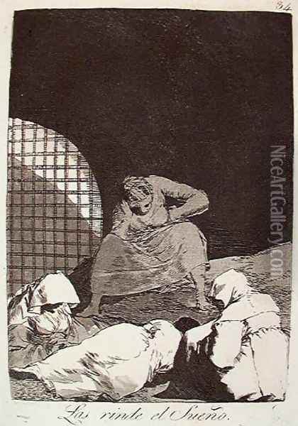 Sleep Overcomes Them Oil Painting - Francisco De Goya y Lucientes