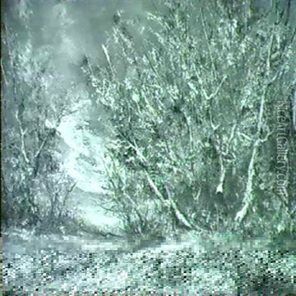 Winterlandschaft Oil Painting - Walter Griffin