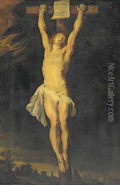 The Crucifixion Oil Painting - (follower of) Rubens, Peter Paul