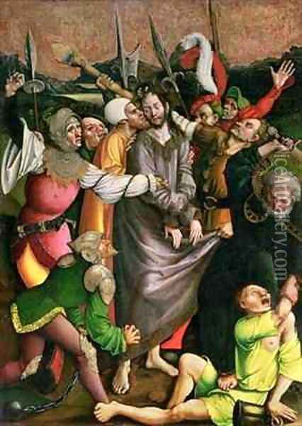 Christ arrested in the Garden of Gethsemane Oil Painting - Jorg the Elder Breu